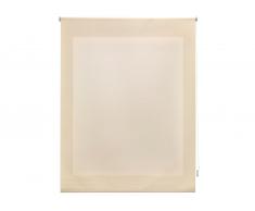 Estor enrollable traslúcido liso beige de 100x175 cm 54417