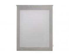 Estor enrollable traslúcido liso plateado de 140x175 cm 54459