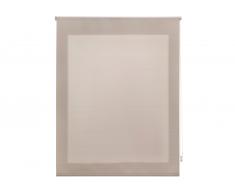 Estor enrollable traslúcido liso marfil de 100x175 cm 54427