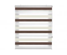 Estor Noche y Dia traslucido MARRON-CREMA de 120x180 cm 55695