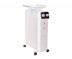 Radiador de aceite 2500W de 11 elementos con tendedero y recipiente para humidificación HOTI OR2500