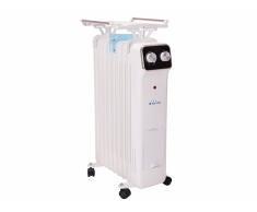 Radiador de aceite 2000W de 9 elementos con tendedero y recipiente para humidificación HOTI OR2000