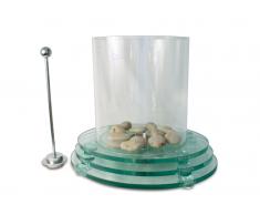 Biochimenea de cristal con base triple redonda CIRCE CIRCE