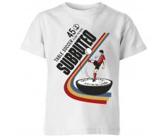 Subbuteo Camiseta Subbuteo Fútbol de Mesa 45 - Niño - Blanco - 11-12 años - Blanco