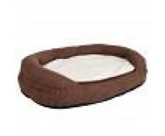 bitiba Cama ortopédica Memory ovalada marrón - 100 x 65 x 22 cm (L x An x Al)