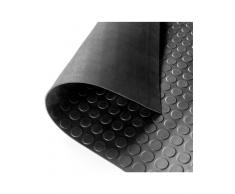 Jardin202 Suelo Goma Circulo Negro - Rollo 3 mm 15 x 1 m