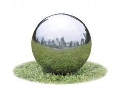 vidaXL Fuente decorativa de tipo bola con leds para jardín,