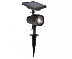 Luxbright Foco solar LED de jardín Cannes negro 44109