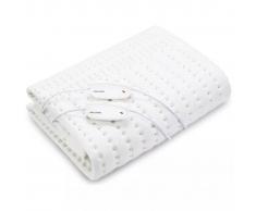 WellCare Manta eléctrica baja lana suave blanca 160x150 cm 79503.01