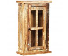vidaXL Armario de pared de madera maciza reciclada 44x21x72 cm