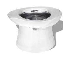 vidaXL Enfriador de champán copa trofeo de aluminio plateado
