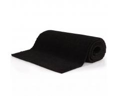 vidaXL Felpudo de fibra de coco negro 24 mm 100x150 cm