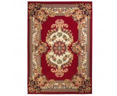 vidaXL Alfombra oriental de estampado persa 180x280 cm rojo/beige