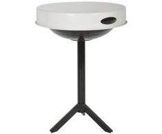 Esschert Design Mesa para barbacoa acero de carbono blanca FF236