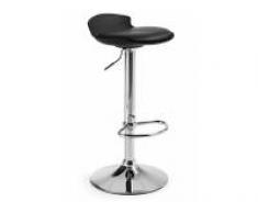 Taburete alto con cojin negro franklin