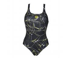 ARENA Bañador con tirantes, para piscina negro