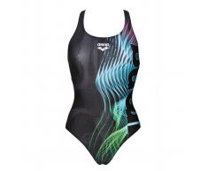 ARENA Bañador estampado para piscina negro