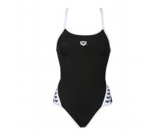 ARENA Bañador con tirantes, para piscina negro