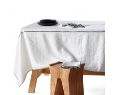 AM.PM. Mantel de lino, Tojos blanco