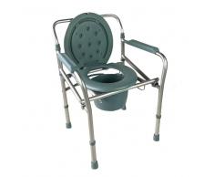 Silla Con Wc/inodoro De Aluminio Plegable, Con Tapa, (Mobiclinic)