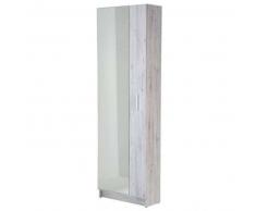 Mueble zapatero espejo Danubio 56AB Blanco Mozart