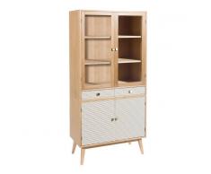 Ixia Vitrina natural gris 90x40x190cm