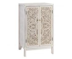 Ixia Mueble recibidor talla crema rozado 60x40x100cm