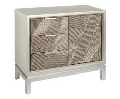 Ixia Mueble recibidor plata 78x38x72,50cm