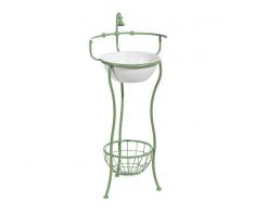 Ixia Lavabo antiguo verde blanco 49x44x107,50cm