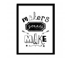 SuperStudio Cuadro con Marco MAKERS -24x33-