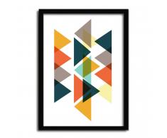 SuperStudio Cuadro con Marco COLOR SIDE TRIANGLES -33x43-