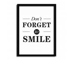 SuperStudio Cuadro con Marco DONT FORGET -33x43-