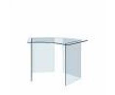 SuperStudio Escritorio de Cristal Curvado GLER
