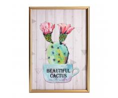 SuperStudio Cuadro con Marco BEAUTIFUL FLOWER CACTUS -60x40-