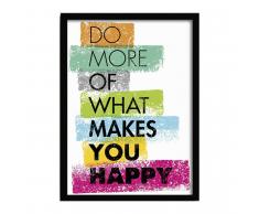 SuperStudio Cuadro con Marco MAKES YOU HAPPY -33x43-