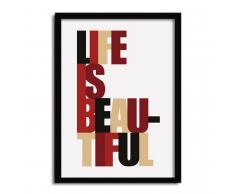 SuperStudio Cuadro con Marco BEAUTIFUL -33x43-