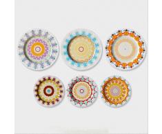 SuperStudio Platos Decorativos SOLEIL -Set de 6 unidades-