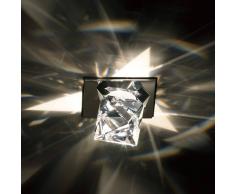 SWAROVSKI Foco empotrable de techo Octa con cristal octaedro