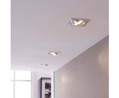 LAMPENWELT.COM Juego de 3 focos LED empotrables en techo Andrej