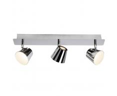 Brilliant Foco empotrado LED de techo Torsión con 3 brazos