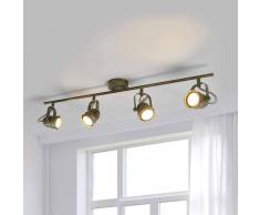 LAMPENWELT.COM Foco empotrado LED de techo Leonor envejecido