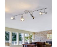 Lampenwelt.com Foco empotrado LED de techo Thom con 4 brazos GU10