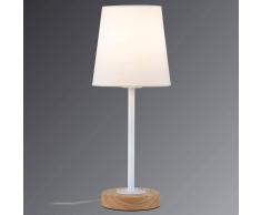 Paulmann Lámpara de mesa textil de diseño natural Stellan