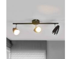 Lampenwelt.com Práctico foco empotrado de techo Ron retro, LED