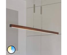 HERZBLUT Leonora lámpara colgante LED madera, regulable 160