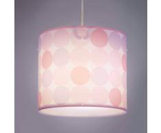 Dalber Lámpara colgante Colors con lunares, rosa