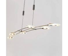Lampenwelt.com Lámpara colgante LED Alecia, regulable en altura
