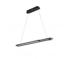 Lampenwelt.com Lámpara colgante LED Marga regulable, negro