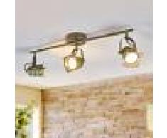 LAMPENWELT.COM Foco empotrado LED de techo Janek 3 bombillas