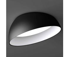 DELTA LIGHT Foco empotrado de techo LED Superdome blanco-negro
